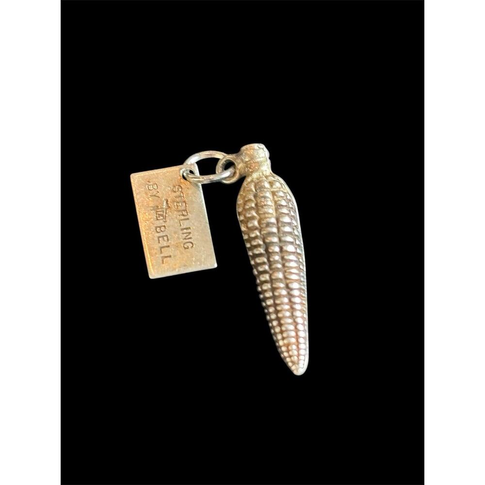Vtg Sterling Silver Corn Palace Cob Charm South Dakota 925 Bell Trading
